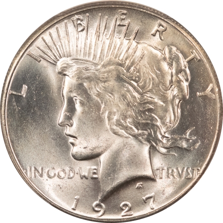 CAC Approved Coins 1927 $1 PEACE DOLLAR – PCGS MS-64, PREMIUM QUALITY & CAC APPROVED!