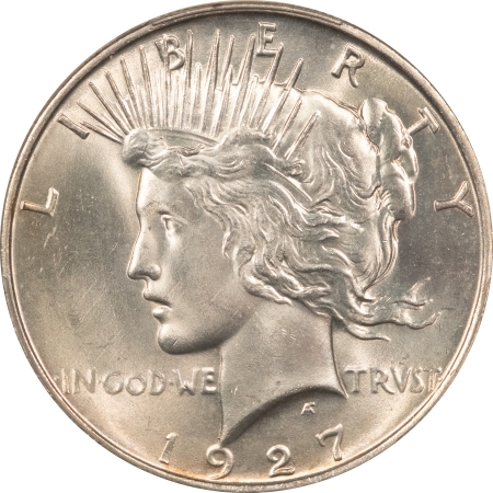 New Certified Coins 1927-D $1 PEACE DOLLAR – PCGS MS-63, WHITE AND CHOICE!