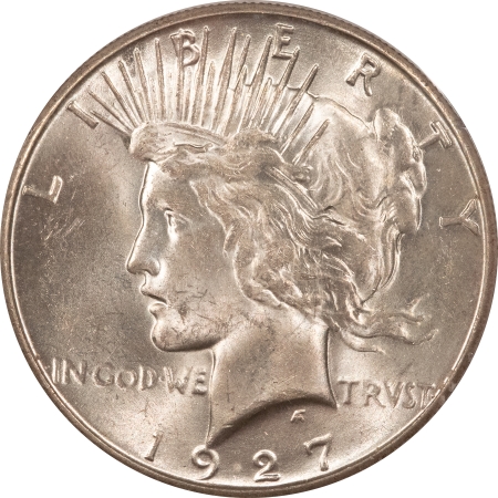 CAC Approved Coins 1927-S $1 PEACE DOLLAR – PCGS MS-62, PREMIUM QUALITY++, RATTLER & CAC APPROVED!