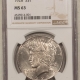 CAC Approved Coins 1927-S $1 PEACE DOLLAR – PCGS MS-62, PREMIUM QUALITY++, RATTLER & CAC APPROVED!