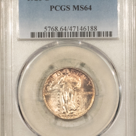 New Certified Coins 1928-D STANDING LIBERTY QUARTER – PCGS MS-64, LUSTROUS & ATTRACTIVE!