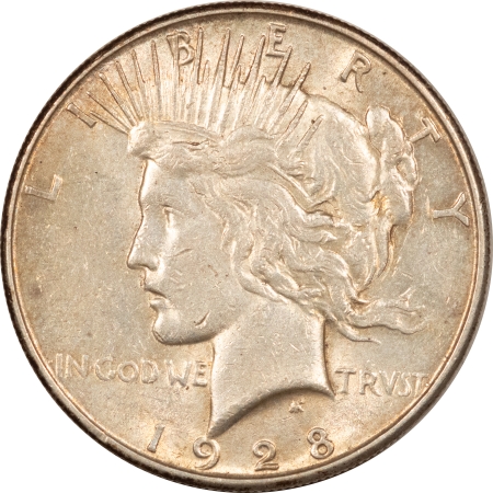 New Store Items 1928-S PEACE DOLLAR – HIGH GRADE EXAMPLE, AU W/LUSTER