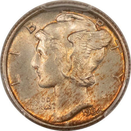 Mercury Dimes 1934 MERCURY DIME – PCGS MS-66 FB, FRESH & LOOKS SUPERB!