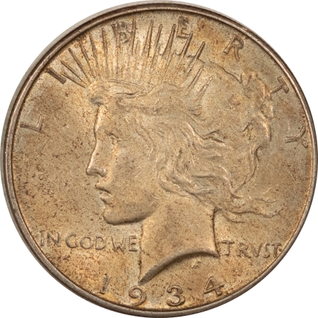 New Store Items 1934-D PEACE DOLLAR – HIGH GRADE EXAMPLE, NEARLY UNC LOOKS CHOICE ORIGINAL TONED