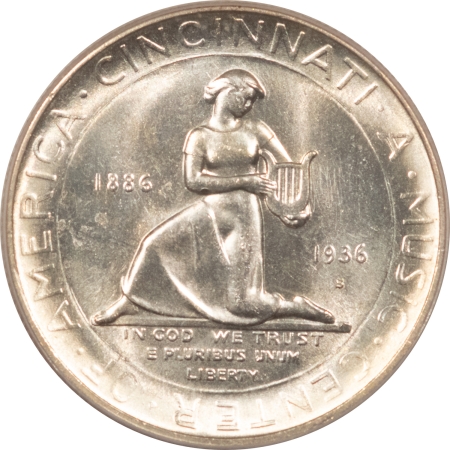 New Certified Coins 1936-S CINCINNATI COMMEMORATIVE HALF DOLLAR – PCGS MS-64, OLD GREEN HOLDER & PQ!