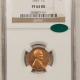 CAC Approved Coins 1864 INDIAN CENT, EAGLE EYE, COPPER NICKEL – NGC MS-63, FATTIE, PQ, CAC APPROVED