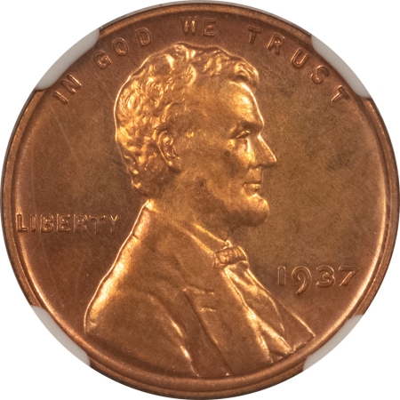 CAC Approved Coins 1937 PROOF LINCOLN CENT – NGC PF-64 RB, LOOKS RED! PREMUM QUALITY! CAC APPROVED!