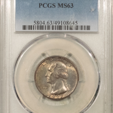 New Store Items 1937-D WASHINGTON QUARTER – PCGS MS-63, ORIGINAL & CHOICE!