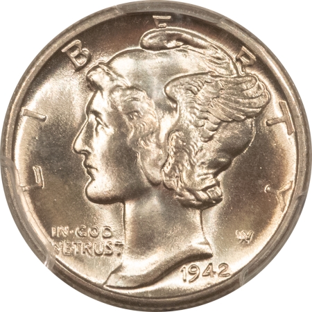 Mercury Dimes 1942-D MERCURY DIME – PCGS MS-66 BLAST WHITE