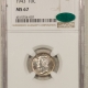 Mercury Dimes 1942-D MERCURY DIME – PCGS MS-66 BLAST WHITE