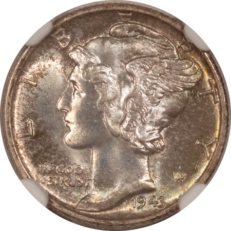 CAC Approved Coins 1943 MERCURY DIME – NGC MS-67, LOVELY, PREMIUM QUALITY & CAC APPROVED!