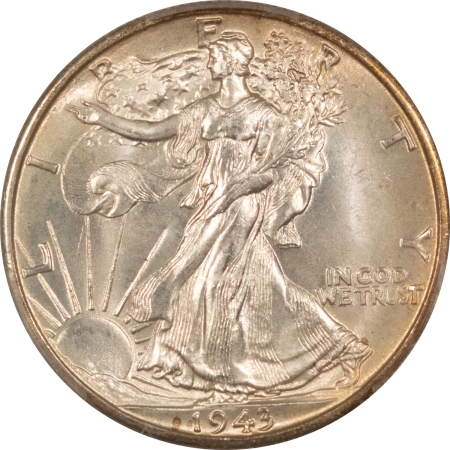 New Certified Coins 1943-D WALKING LIBERTY HALF DOLLAR – PCGS MS-66+, PREMIUM QUALITY++