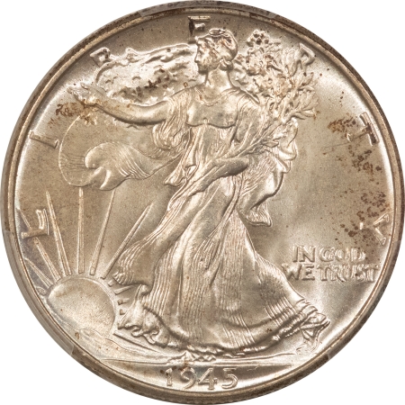 New Certified Coins 1945 WALKING LIBERTY HALF DOLLAR – PCGS MS-66, FRESH & PREMIUM QUALITY!