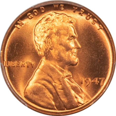 Lincoln Cents (Wheat) 1947 LINCOLN CENT – PCGS MS-65 RD