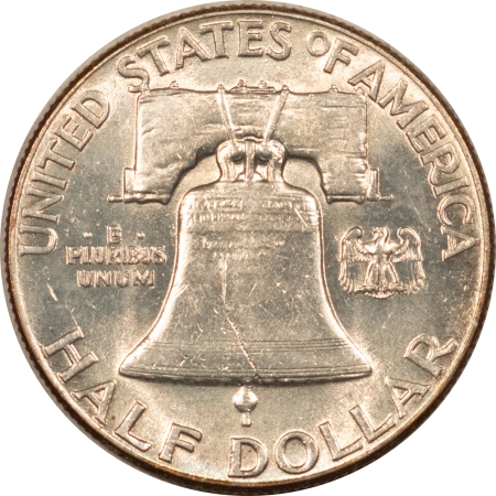 Franklin Halves 1949 FRANKLIN HALF DOLLAR – PRETTY HIGH GRADE, NEARLY UNCIRC LOOKS CHOICE!