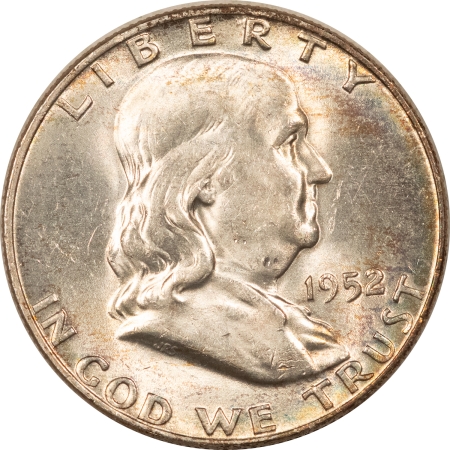 Franklin Halves 1952-D FRANKLIN HALF DOLLAR – PRETTY & UNCIRCULATED!