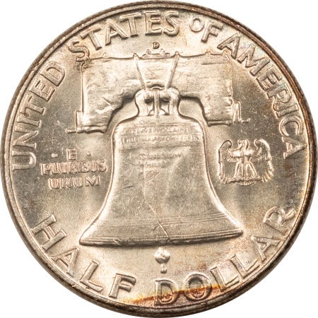 Franklin Halves 1952-D FRANKLIN HALF DOLLAR – PRETTY & UNCIRCULATED!