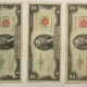 New Store Items 1963 $2 UNITED STATES RED SEAL NOTES, LOT/6, FR#1513 – VERY FINE!