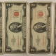 New Store Items 1953 X3, 1953-A $2 US RED SEAL NOTES, LOT OF 4 – PLEASING CIRCULATED EXAMPLES!