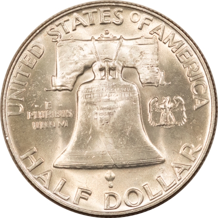 Franklin Halves 1953-D FRANKLIN HALF DOLLAR – ORIGINAL CHOICE UNCIRCULATED WITH FULL BELL LINES!