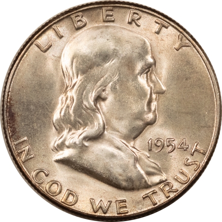 Franklin Halves 1954-S FRANKLIN HALF DOLLAR – FRESH CHOICE & BRILLIANT UNCIRCULATED!