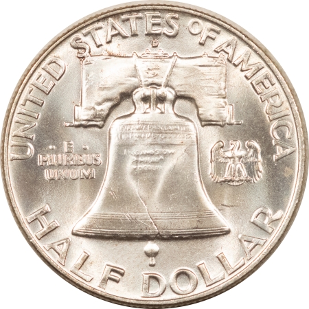 Franklin Halves 1957-D FRANKLIN HALF DOLLAR – LUSTROUS CHOICE/GEM BRILLIANT UNCIRCULATED!