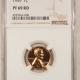 Lincoln Cents (Wheat) 1958 PROOF LINCOLN CENT NGC PF-69 RD