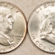 Franklin Halves 1961, 1961-D FRANKLIN HALF DOLLARS, LOT/2 – UNCIRCULATED!