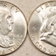 Franklin Halves 1960, 1960-D FRANKLIN HALF DOLLARS, LOT/2 – CHOICE GEMS, BRILLIANT UNCIRCULATED!