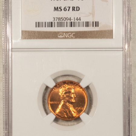 Lincoln Cents (Memorial) 1967 SMS LINCOLN CENT NGC MS-67 RD