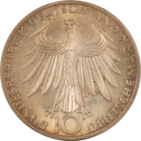 New Store Items 1972-D GERMANY (FEDERAL REPUBLIC) SILVER 10 MARKS OLYMPICS, NEAR BU LOOKS CHOICE