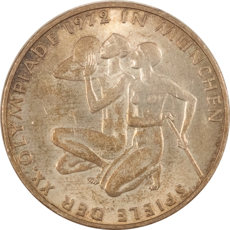 New Store Items 1972-D GERMANY (FEDERAL REPUBLIC) SILVER 10 MARKS OLYMPICS, NEAR BU LOOKS CHOICE