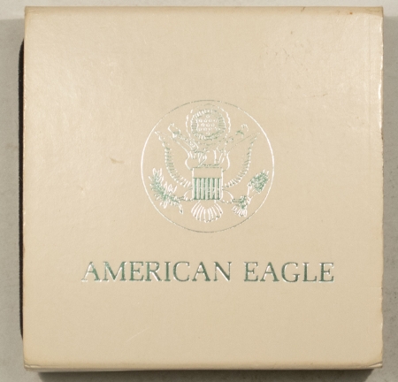 American Silver Eagles 1990 $1 AMERICAN SILVER EAGLE, 1 OZ, .999 – GEM BU IN MINT BOX!