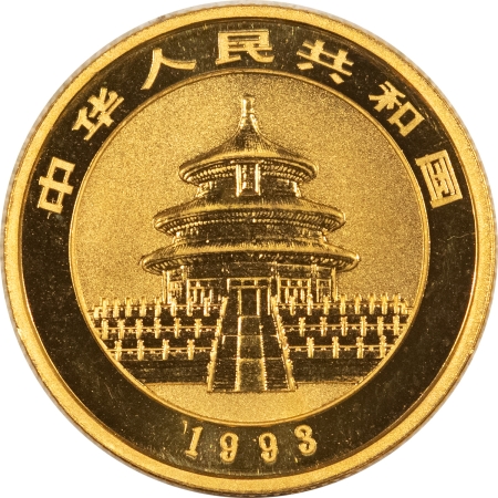 New Store Items 1993 1/4 OZ GOLD CHINA PANDA – SUPERB GEM BRILLIANT UNCIRCULATED!