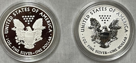 American Silver Eagles 2012-S AMERICAN SILVER EAGLE SAN FRANCISCO 2 COIN SILVER PROOF/REV PR SET W/ OGP