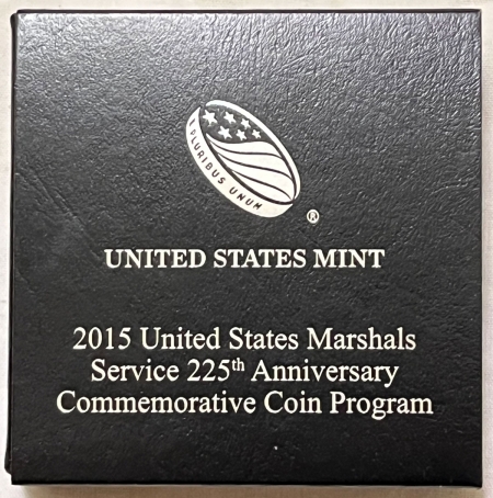 New Store Items 2015-P US MARSHALS SERVICE 225TH ANNIV COMMEM PROOF SILVER DOLLAR GEM PROOF, OGP