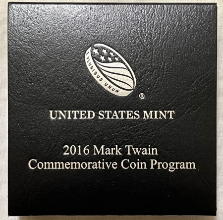 New Store Items 2016-P MARK TWAIN COMMEMORATIVE PROOF SILVER DOLLAR – GEM PROOF IN OGP!