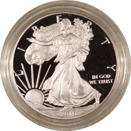 American Silver Eagles 2016-W $1 AMERICAN SILVER EAGLE, 1 OZ, .999 – GEM PROOF, ORIGINAL GOVERNMENT PKG