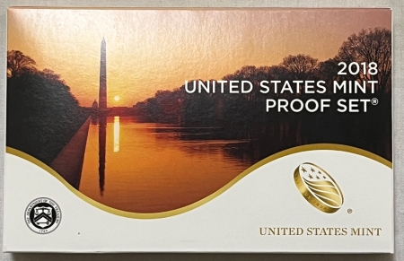 New Store Items 2018-S 10 COIN US MINT PROOF SET – GEM PROOF IN ORIGINAL GOVERNMENT PACKAGING!