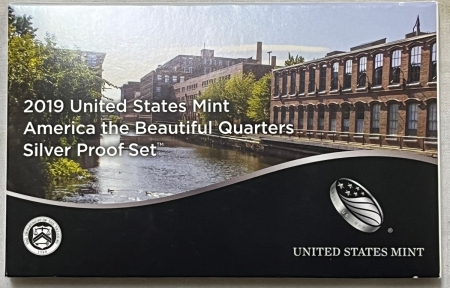 New Store Items 2019-S AMERICA THE BEAUTIFUL SILVER QUARTERS PROOF 5 COIN SET GEM PROOF IN OGP!