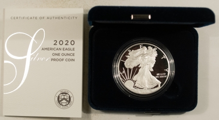 American Silver Eagles 2020-S $1 AMERICAN SILVER EAGLE, 1 OZ, .999 – GEM PROOF, ORIGINAL GOVERNMENT PKG