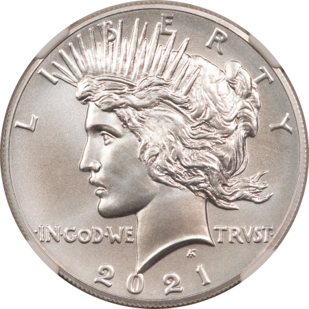 New Certified Coins 2021 $1 PEACE DOLLAR, HIGH RELIEF – NGC MS-69