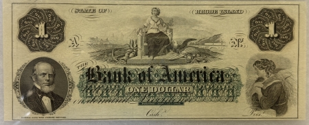 New Store Items $1 18__(1860S) REMAINDER OBSOLETE NOTE, PROVIDENCE RI, PCGS CHOICE UNC64 PPQ