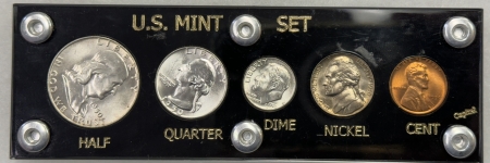 New Store Items 1950 5 COIN U.S. MINT YEAR SET – BRILLIANT UNCIRCUATED, VINTAGE CAPITOL HOLDER!