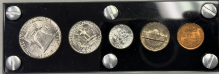 New Store Items 1950 5 COIN U.S. MINT YEAR SET – BRILLIANT UNCIRCUATED, VINTAGE CAPITOL HOLDER!