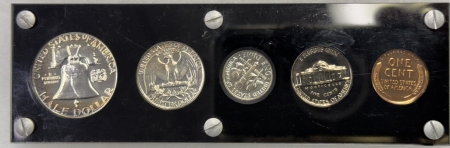 New Store Items 1957 5 COIN U.S. MINT PROOF SET – SUPERB GEM++ QUALITY, VINTAGE CAPITOL HOLDER!