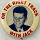 New Store Items 1960 KENNEDY-JOHNSON 3 1/2″ JUGATE CAMPAIGN BUTTON “VOTE DEMOCRATIC”-SCARCE/MINT