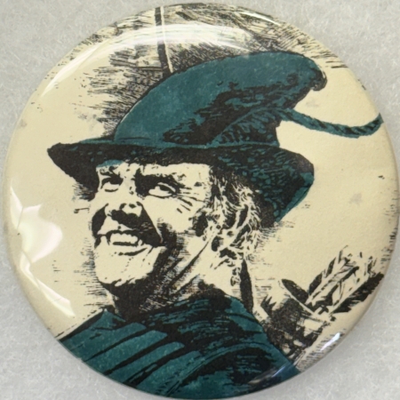 New Store Items 1972 McGOVERN 2 1/4″ CELLO CAMPAIGN BUTTON, ROBIN HOOD! A CLASSIC & SCARCE! MINT