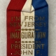 New Store Items JOHN KENNEDY 1 3/4″ CELLO BUTTON & LANCASTER CO. PA INAUGURAL RIBBON-RARE & MINT