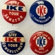 New Store Items 1940 1 1/4″ WILLKIE CELLO BUTTON, “EAST SIDE-WEST SIDE WANTS WILLKIE”- MINT!